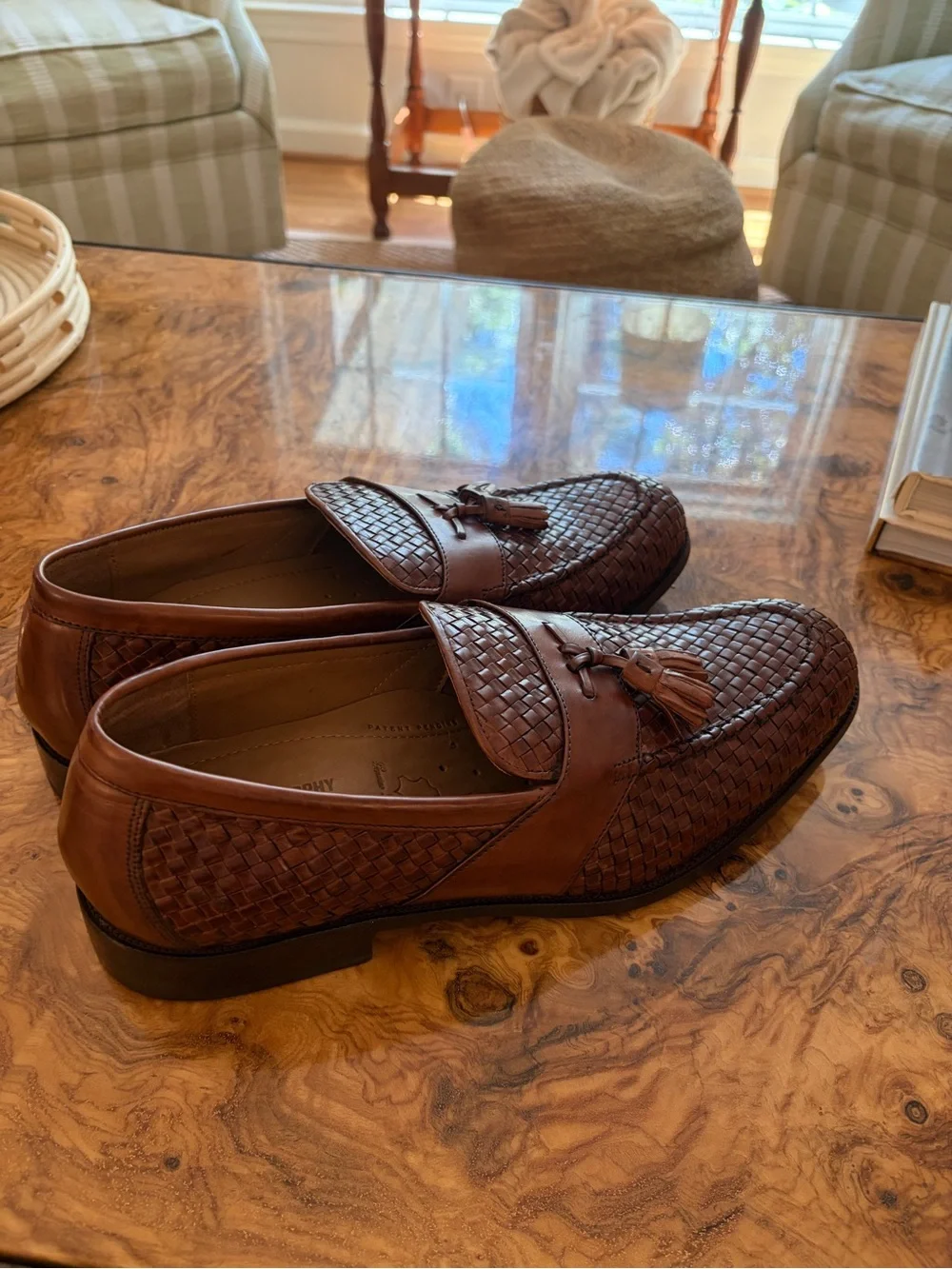 Johnston & Murphy Stratton Woven Calfskin Leather Loafer | Men’s 10 | New in Box